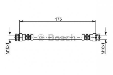 Тормозной шланг BOSCH 1987476012 (фото 1)