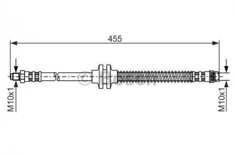 Шланг гальмівний BOSCH 1987476126