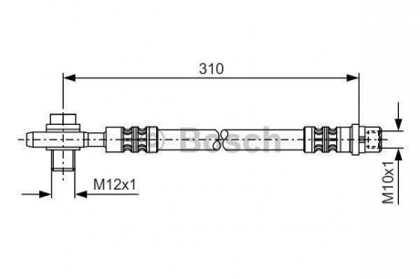 Тормозной шланг BOSCH 1 987 476 308