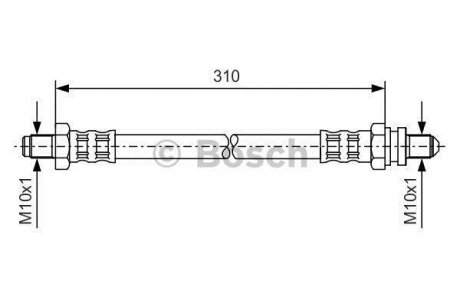 Тормозной шланг BOSCH 1 987 476 407
