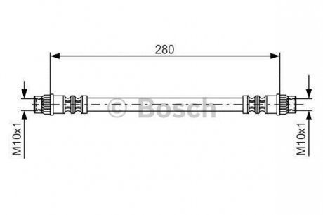 Гальмівний шланг BOSCH 1 987 476 517