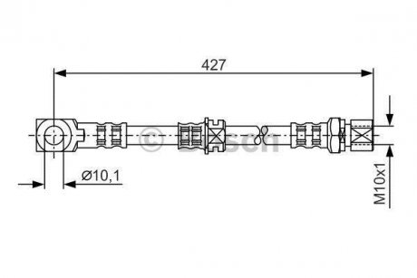 Шланг гальмівний BOSCH 1987476690
