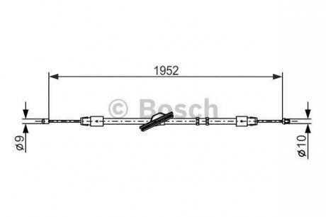 DB Трос ручного тормоза W211 пер. BOSCH 1987477851