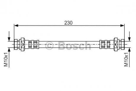 MITSUBISHI шланг гальмівний задн. Carisma -06 BOSCH 1987481111