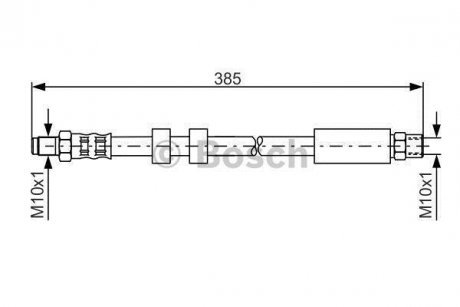 VOLVO Тормозной шланг передн. V 70 I 95- BOSCH 1987481117