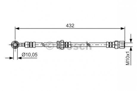 Тормозной шланг BOSCH 1 987 481 383