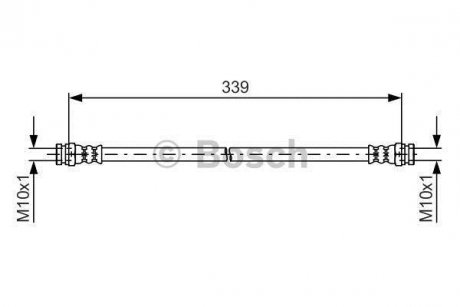 Шланг торм. зад. MITSUBISHI L200 -07 BOSCH 1987481578