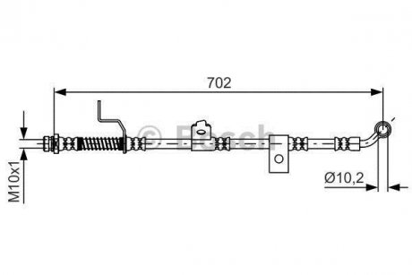 Торм. кол. пер. лев. KIA MAGENTIS -05 BOSCH 1987481603