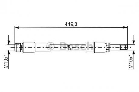 Тормозной шланг задн. W176, W246, C117 BOSCH 1987481674