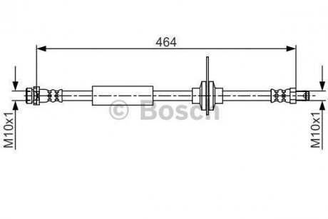 FORD Тормозной шланг задн. KUGA II BOSCH 1987481702