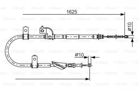 Трос зупиночних гальм BOSCH 1987482081