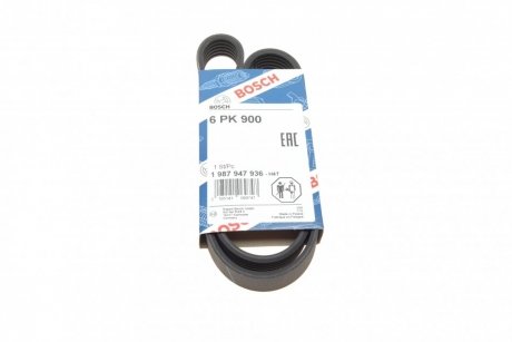 Ремінь поліклін. 6PK900 BOSCH 1 987 947 936