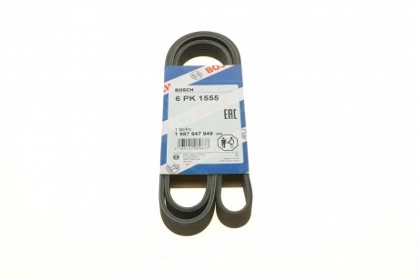 Ремень поликлин. 6PK1555 BOSCH 1 987 947 949