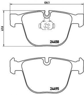 Тормозные колодки дисковые BREMBO P06050