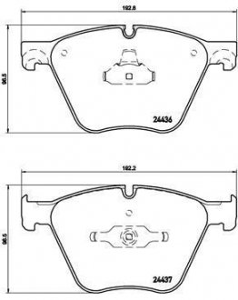 Тормозные колодки дисковые BREMBO P06073