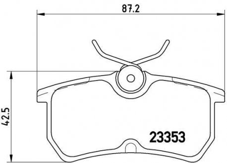 Гальмівні колодки дискові BREMBO P24047