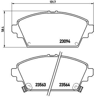 Тормозные колодки дисковые BREMBO P28029