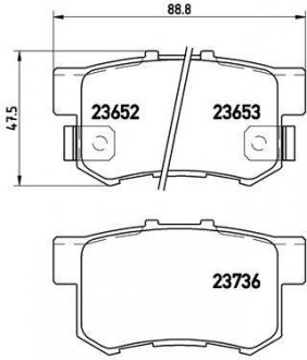 Тормозные колодки дисковые BREMBO P28039