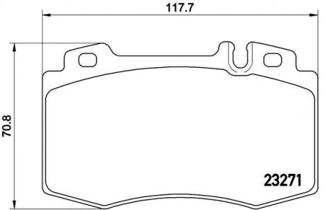 Тормозные колодки дисковые BREMBO P50041