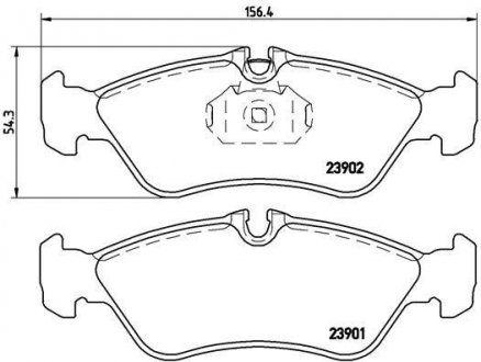 Гальмівні колодки дискові BREMBO P50 082