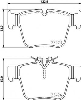 Гальмівні колодки задні BREMBO P50133