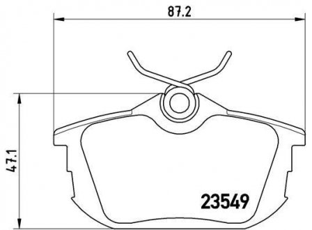 Гальмівні колодки дискові BREMBO P54023