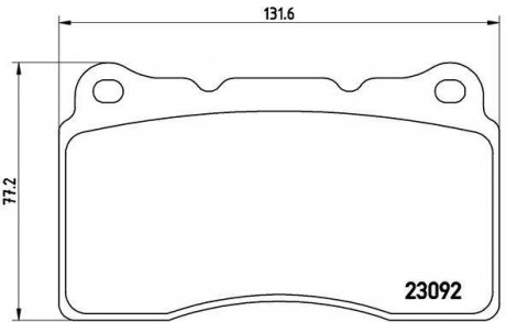 Тормозные колодки дисковые BREMBO P54040