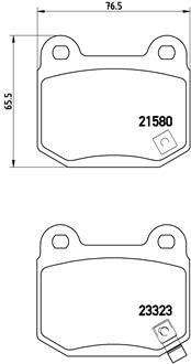 Комплект гальмівних колодок з 4 шт. дисків BREMBO P56048