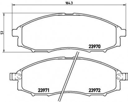 Гальмівні колодки дискові BREMBO P56049