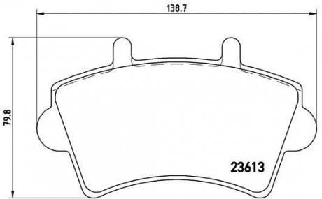 Тормозные колодки дисковые BREMBO P59039