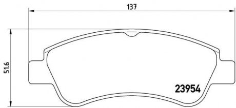 Тормозные колодки дисковые BREMBO P61066 (фото 1)