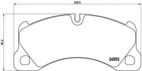 Гальмівні колодки дискові BREMBO P65017