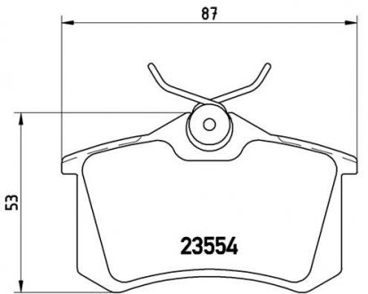 Тормозные колодки к-кт. BREMBO P68 024