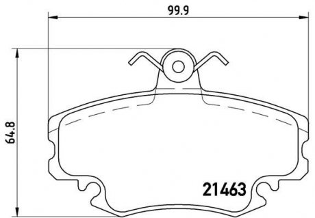 Тормозные колодки дисковые BREMBO P68038