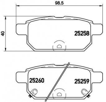 Гальмівні колодки дискові BREMBO P79029