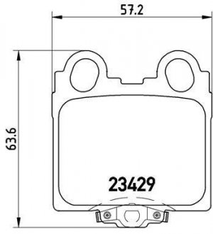 Тормозные колодки дисковые BREMBO P83045