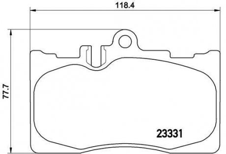 Тормозные колодки дисковые BREMBO P83058