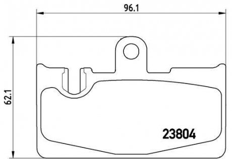 Тормозные колодки дисковые BREMBO P83059