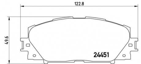 Тормозные колодки дисковые BREMBO P83106