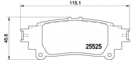 Гальмівні колодки дискові BREMBO P83132