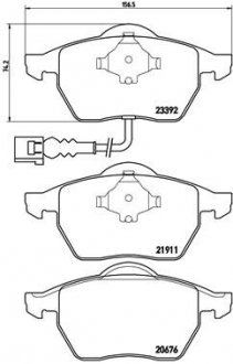 Тормозные колодки дисковые BREMBO P85045