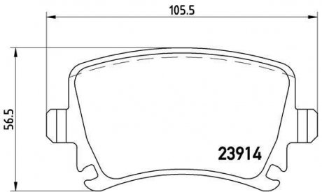 Гальмівні колодки дискові BREMBO P85095