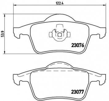 Гальмівні колодки дискові BREMBO P86014