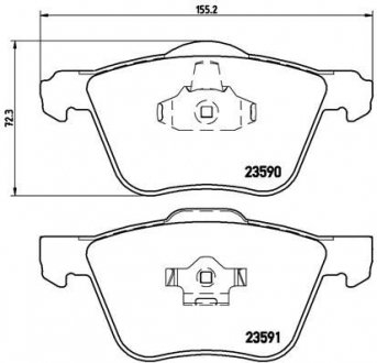 Комплект гальмівних колодок з 4 шт. дисків BREMBO P86022