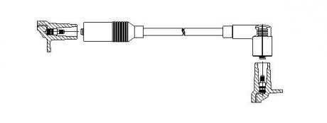 Провод высоковольтный AUDI 10/80/A6 "86-97 BREMI 11540