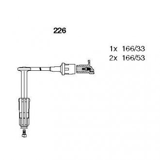 Комплект проводів MERCEDES "M104 2,8-3,2 "94-00 BREMI 226