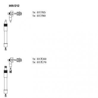 Комплект проводов_ ford scorpio/transit "2,0 "94-00 BREMI 800212