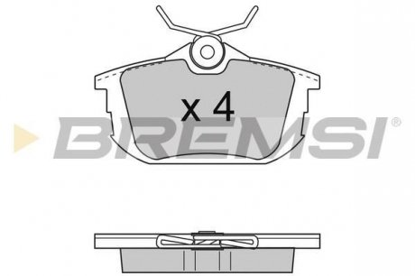 Тормозные колодки зад. carisma 95-06/colt 04-12 (trw) BREMSI BP2742