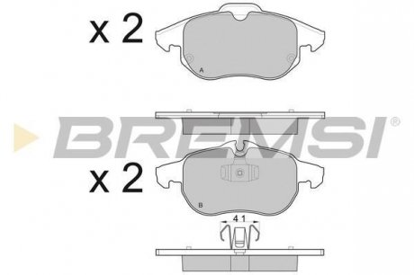 Тормозные колодки перед. Vectra C 02- BREMSI BP3014