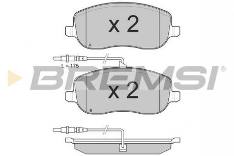 Гальмівні колодки перед. Jumpy/Scudo/Expert 00- (Lucas) BREMSI BP3028